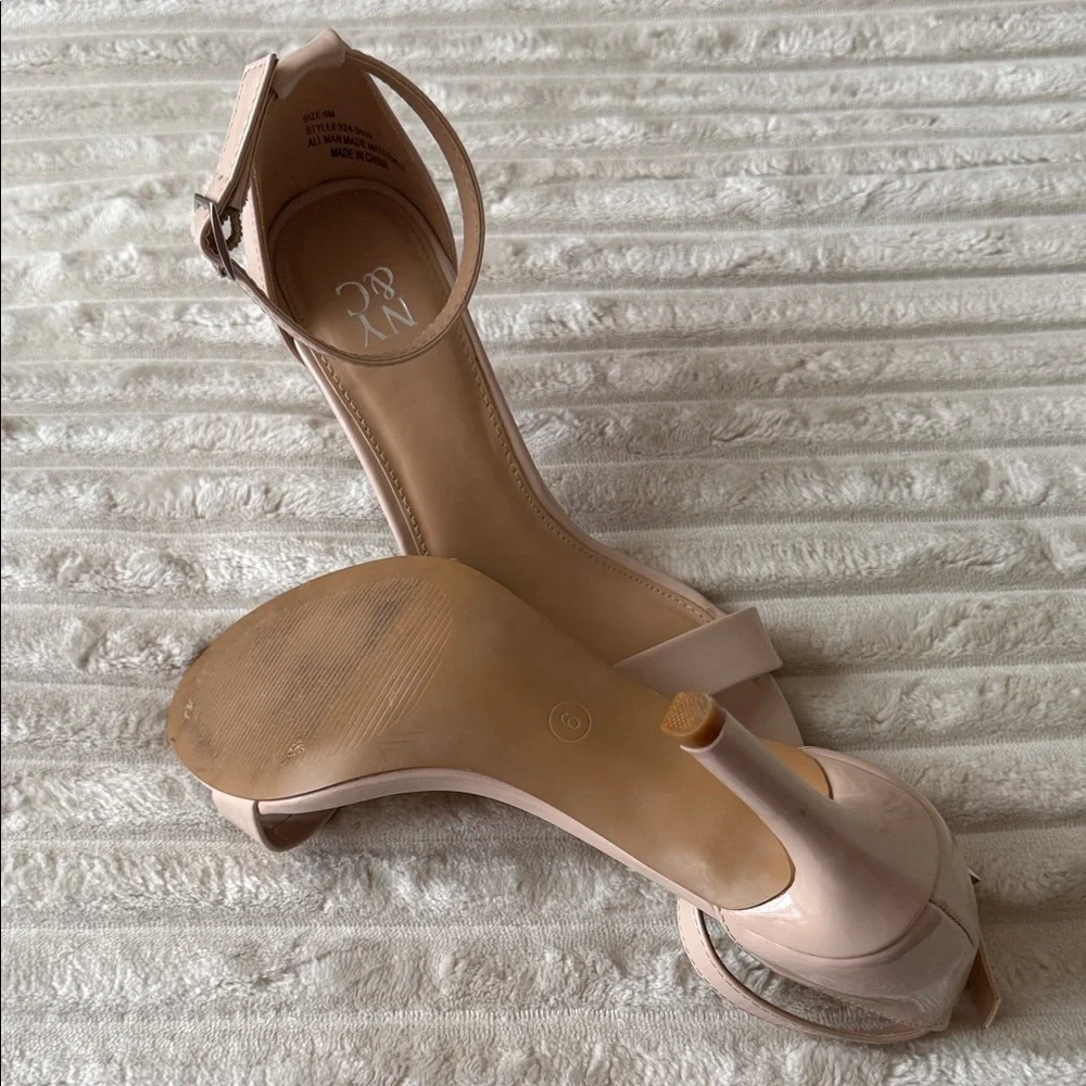 New York & Company Women's Beige Heeled Sandals - Picture 4 of 5